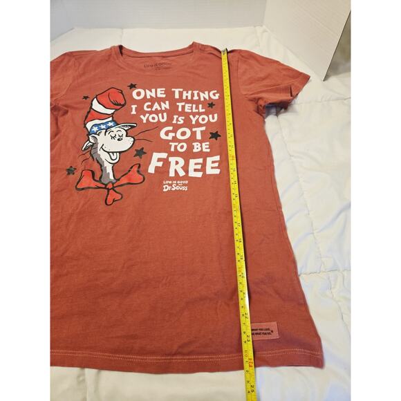 Life Is Good Crusher Tee M Mens One Thing I Can Tell You, Dr. Seuss T-Shirt Red - Picture 6 of 9